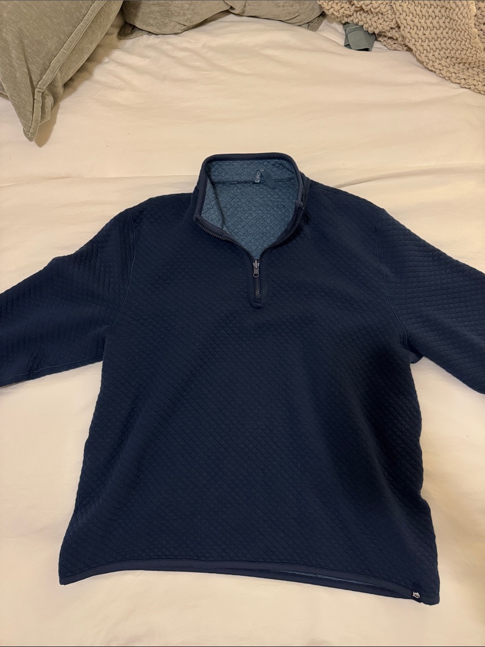 Southern Tide Oak Island Reversible Quarter Zip